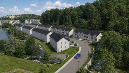 BOS Brickyard apartments and townhomes Lebanon NH rendering